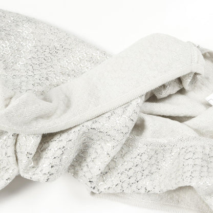 Chanel Gray Silver Tank Top Knit Cotton Fabric P 35700k 02085