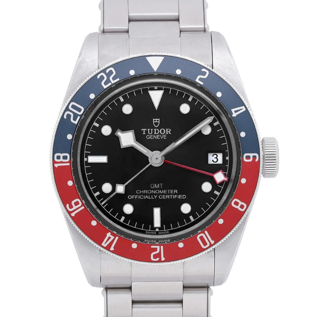 Tudor Heritage Black Bay GMT Steel Black Dial Automatic Watch 79830RB
