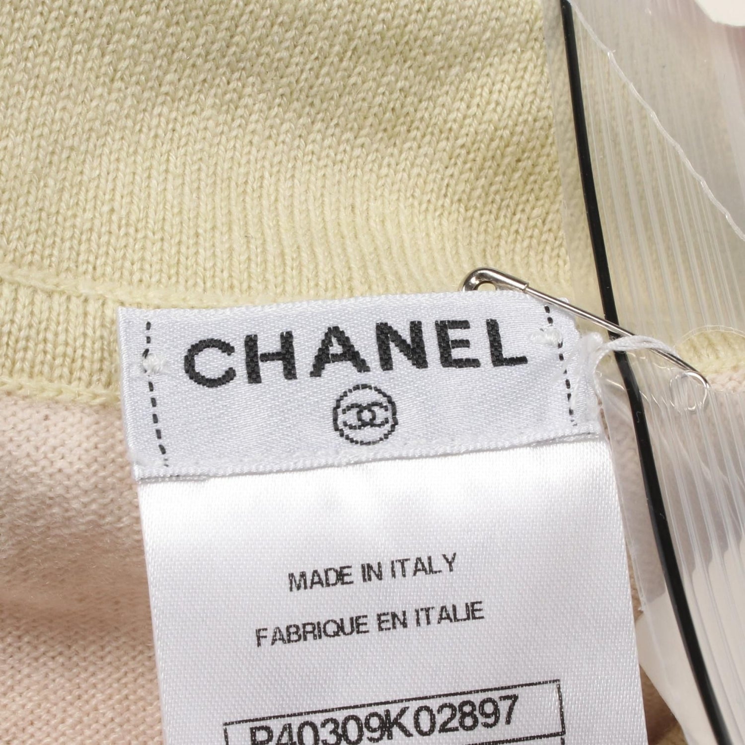 Chanel Pink Multicolor Coco Mark Button Knit Cashmere P 40309 K 02897