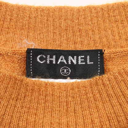 Chanel Orange With Pearl Knit Cashmere Moheya P 50015k 06342