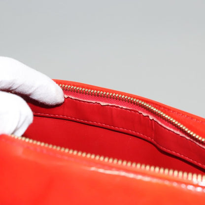 Louis Vuitton Vernis Houston Hand Bag Red M 91092 Lv Auth