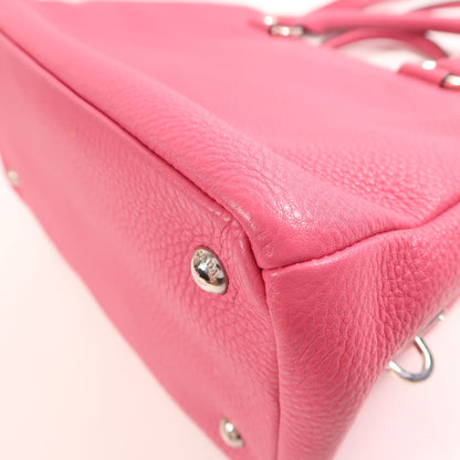 Prada Cowhide Leather Shoulder Bag 2way Shoulder Bag Pink Calfskin (cowhide) Bn 2853