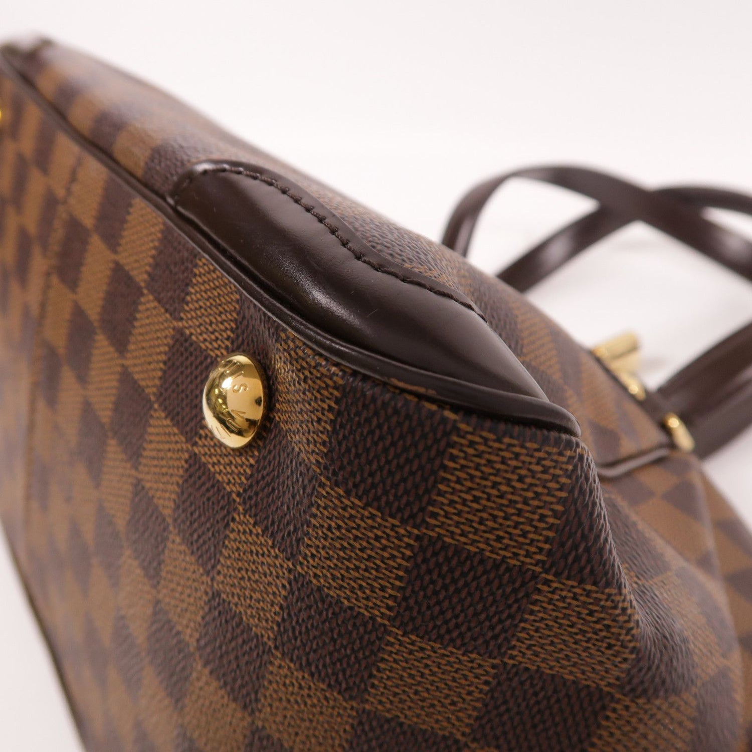 Louis Vuitton [special] [offer] Damier Verona Pm Gold Buckle Shoulder Bag Brown Ebene Brown Shoulder Bag N 41117