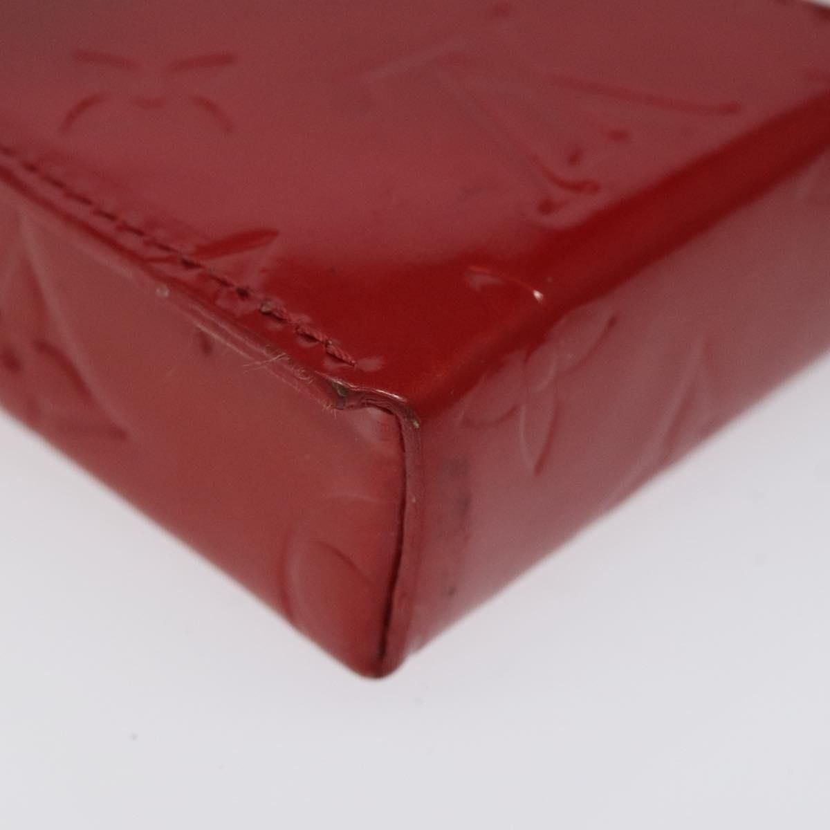 Louis Vuitton Vernis Green Cigarette Case Red M 91155 Lv Auth