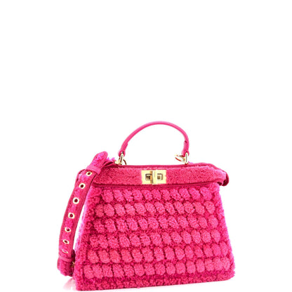 Fendi Peekaboo Iseeu Bag Woven Shearling Small