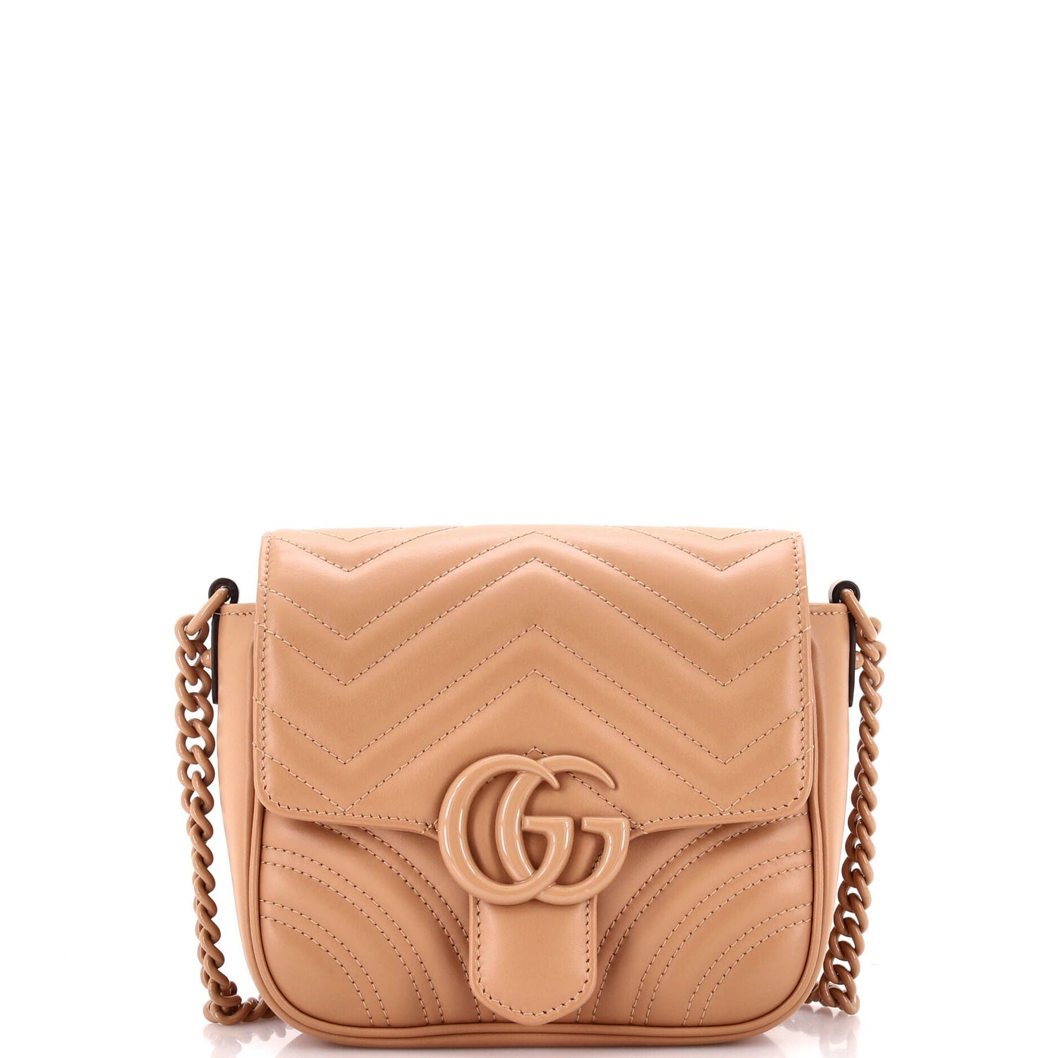 Gucci GG Marmont Convertible Flap Shoulder Bag Matelasse Leather Mini
