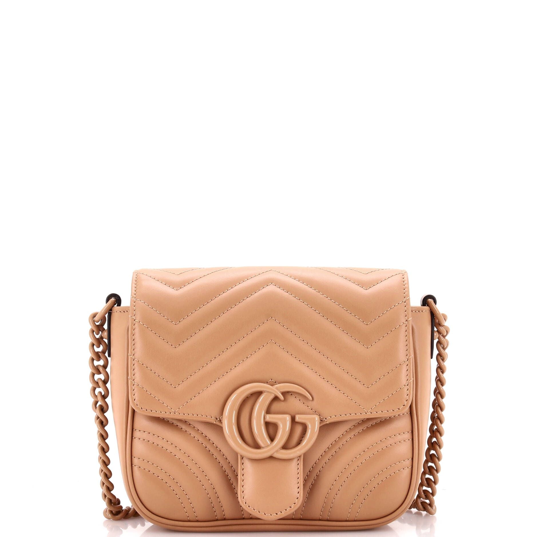 Gucci GG Marmont Convertible Flap Shoulder Bag Matelasse Leather Mini