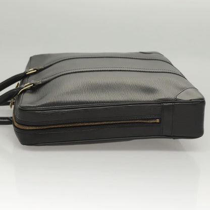 Louis Vuitton Epi Porte Documents Voyage Business Bag Black M 54472 Auth