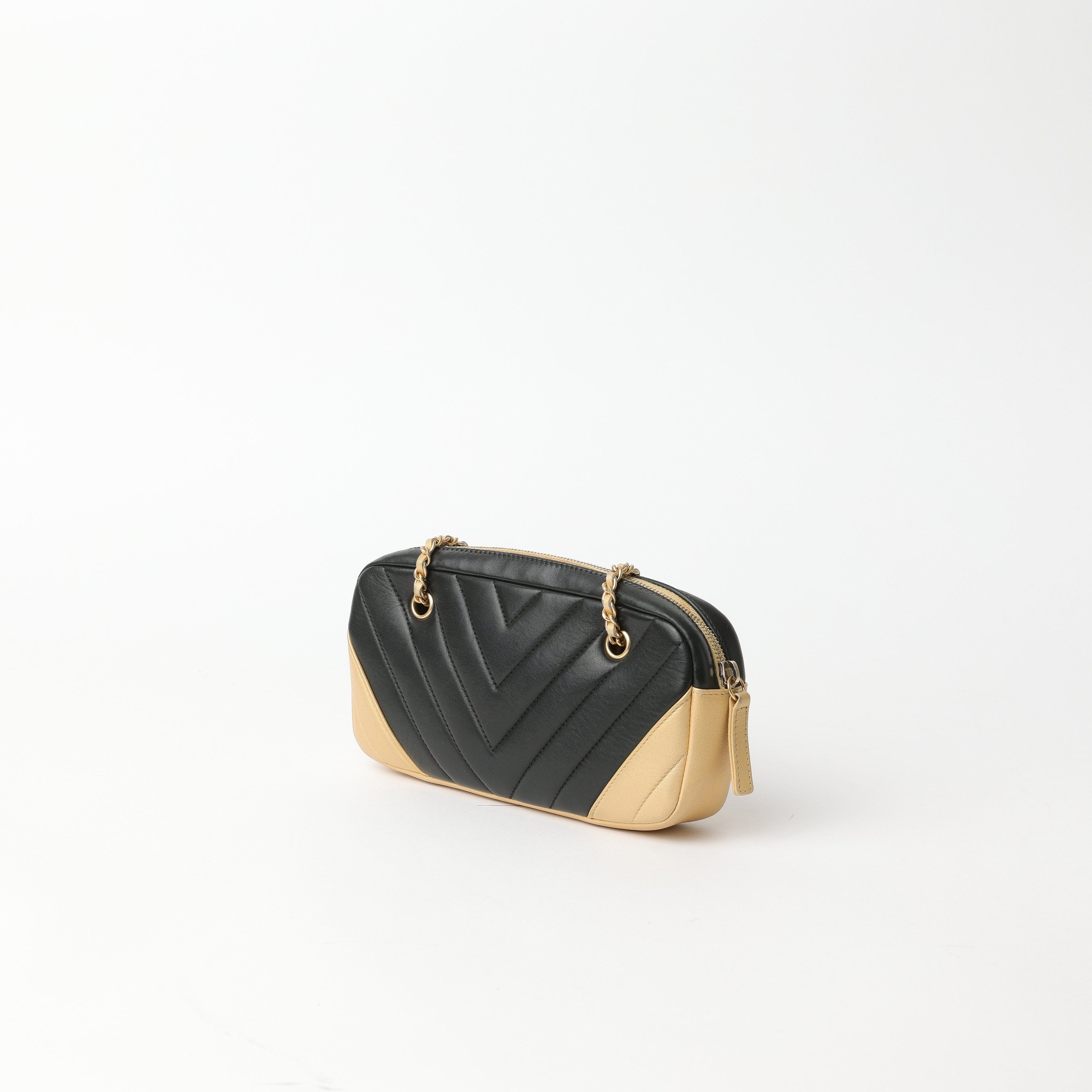 Chanel Chevron Charm Camera Bag