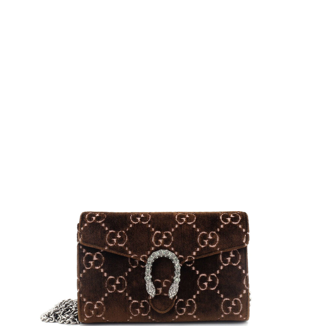 Gucci Dionysus Chain Wallet Gg Velvet Small