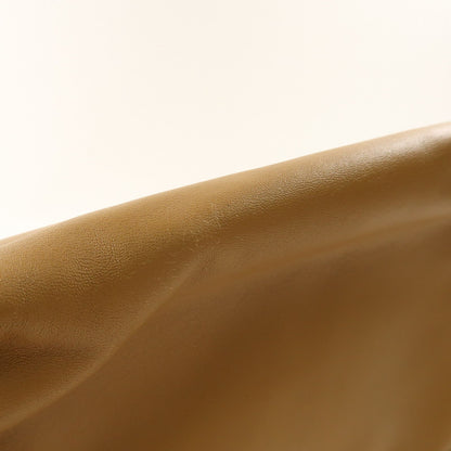 Chanel Brown Beige Lacquered Leather Bag Lambskin