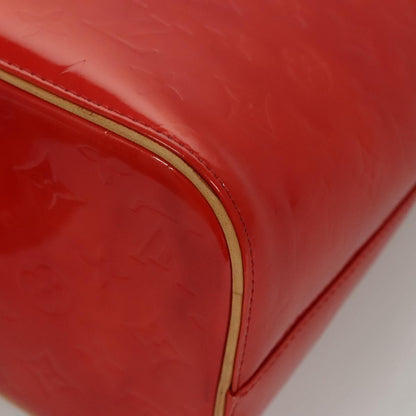 Louis Vuitton Vernis Houston Hand Bag Red M 91092 Lv Auth