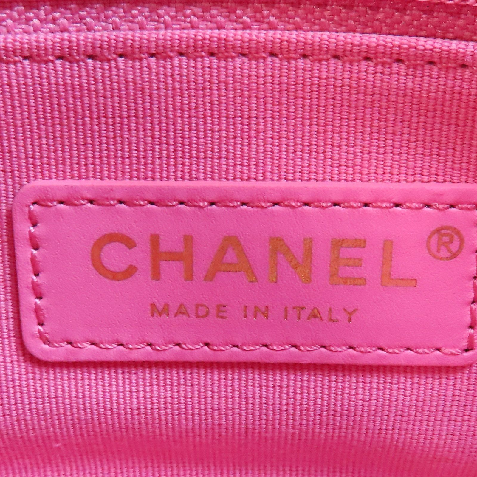 Chanel Tri-color Mini Flap Shoulder Bag Green Pink Multicolor Calfskin