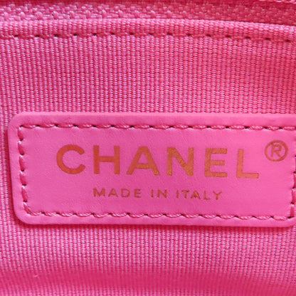 Chanel Tri-color Mini Flap Shoulder Bag Green Pink Multicolor Calfskin