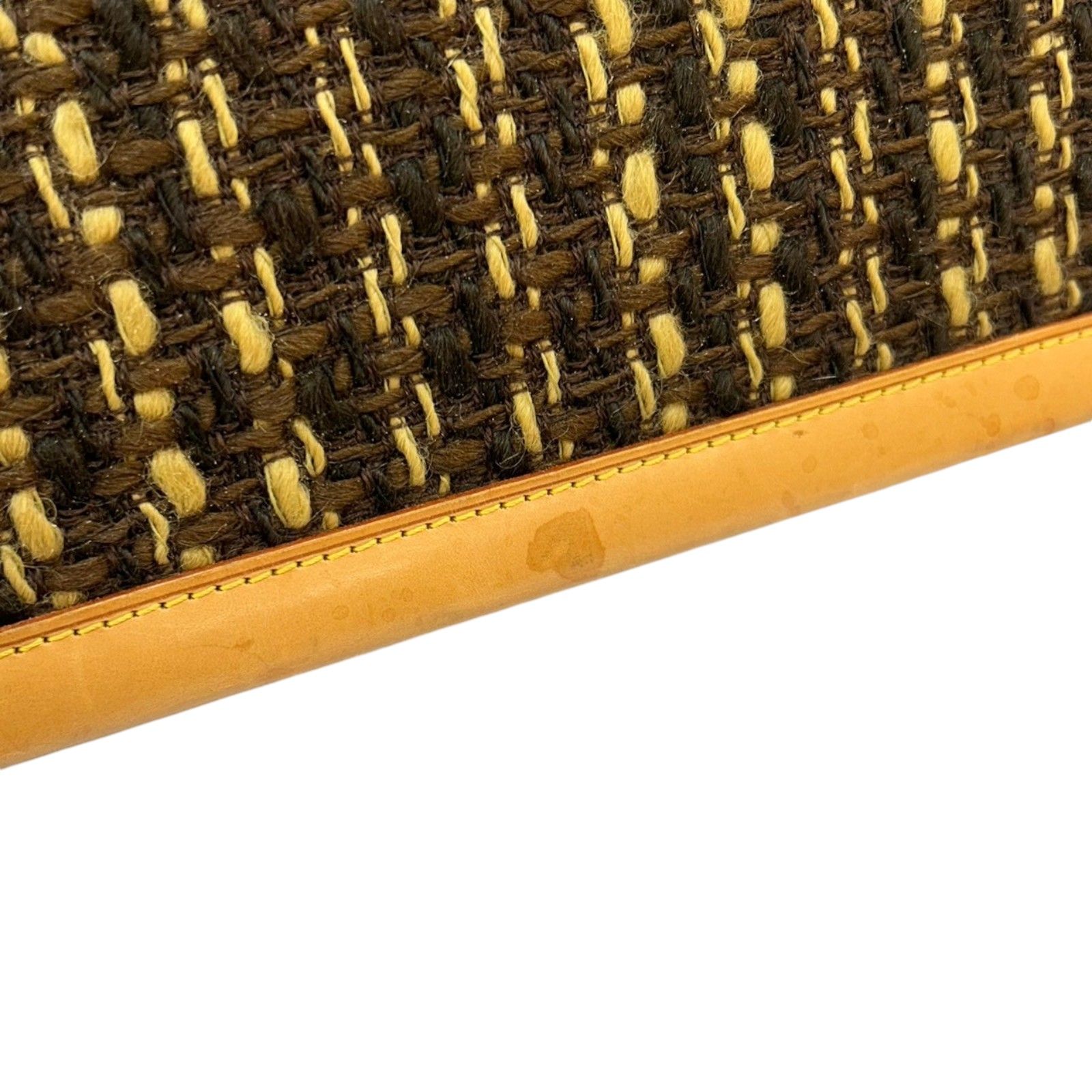 Louis Vuitton Tweddy Gm Shoulder Bag Tweed Brown (discoloration) M 92821