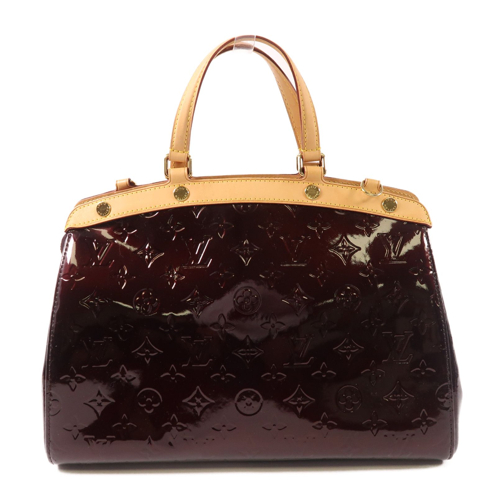 Louis Vuitton Vernis Brea Mm Hand-milled Shoulder Bag Rouge Fauviste Red Rouge 2way Shoulder Bag M 91690