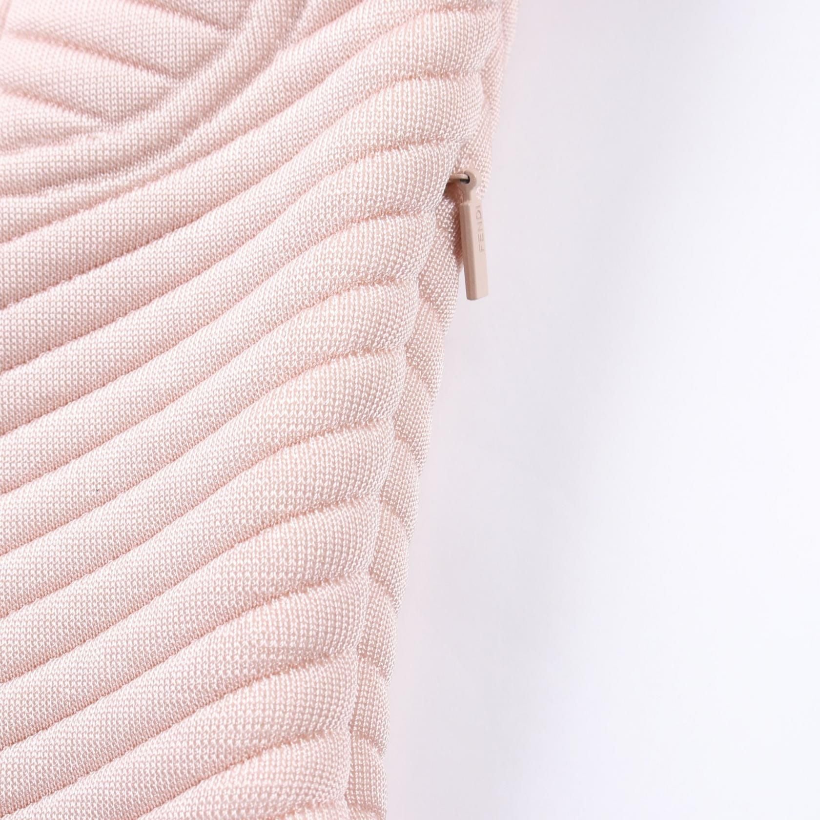 Fendi Dress Fzd 863 Rayon Pink
