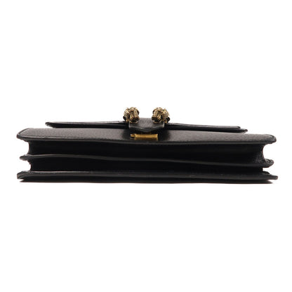 Gucci Cowhide Leather Dionysus Crossbody Back Bag Black Color Shoulder Bag Black Calfskin (cowhide) 4