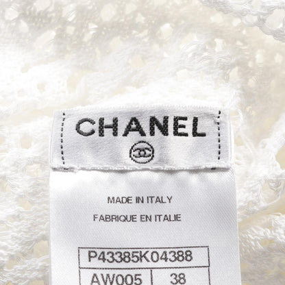 Chanel White T-shirt Cotton Nylon P 43385k 04388