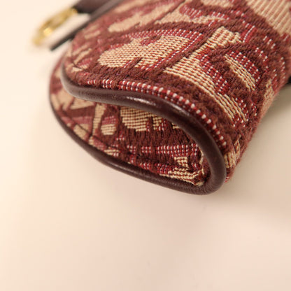 Dior Canvas Golden Waist Bag Red Waist Bag Body Bag Red Canvas Saddle Belt Bag