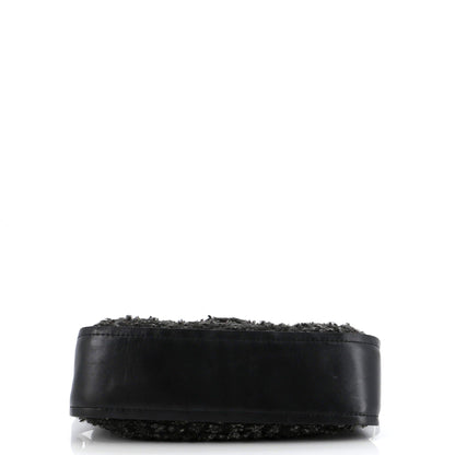 Chanel CC Lock Flap Messenger Bag Tweed Medium