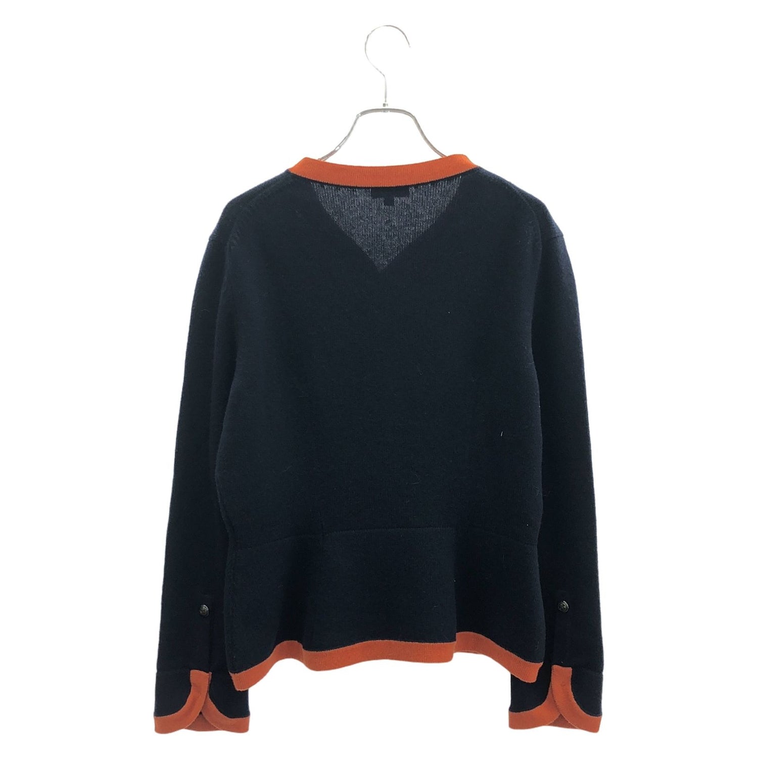 Chanel Navy Cardigan Cashmere