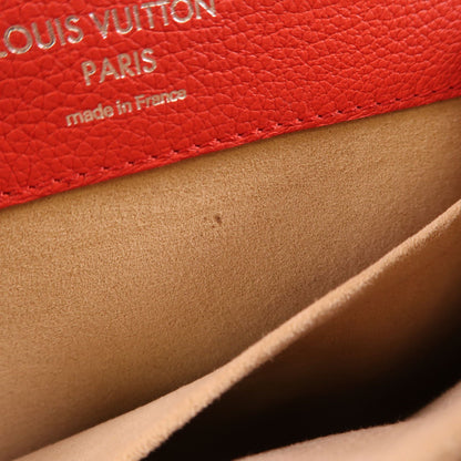 Louis Vuitton Cowhide Leather Lockme Ever Bb Hand-turn Shoulder Bag White Red Black/red/white 2way Shoulder Bag M 53950
