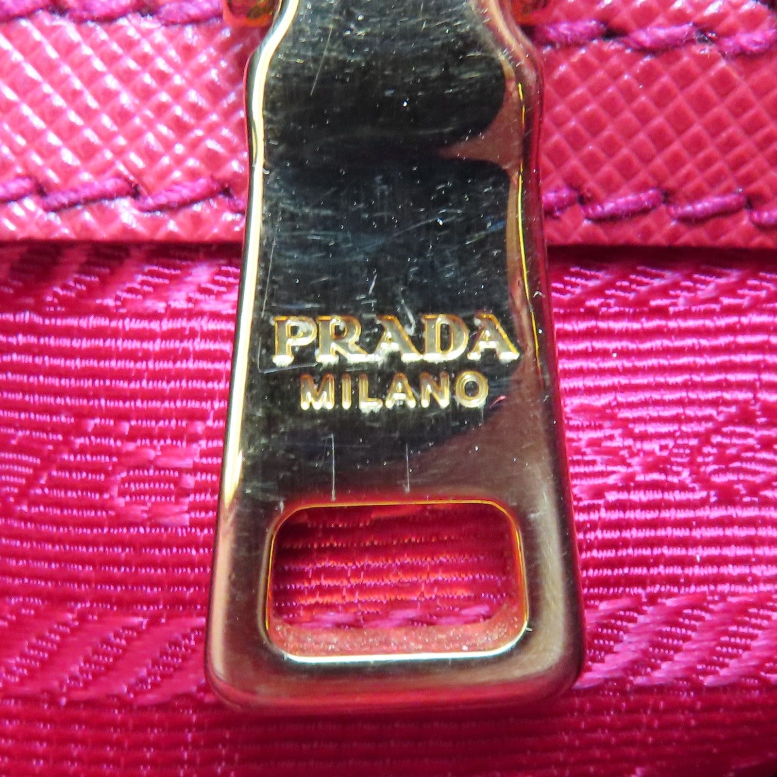 Prada Saffiano Galleria Medium Shoulder Bag Calfskin Red