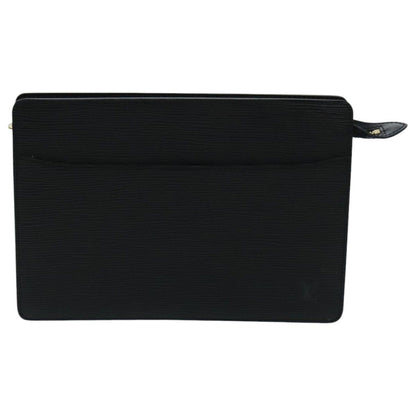 Louis Vuitton Epi Pochette Homme Clutch Bag Black Noir M 52522 Lv Auth