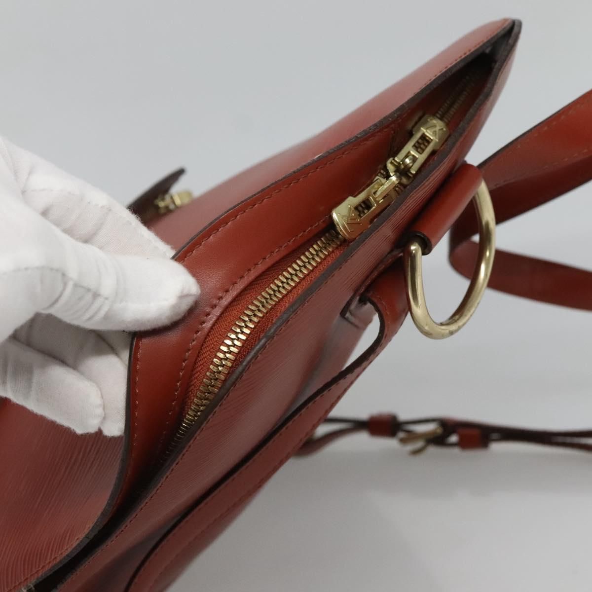 Louis Vuitton Epi Coblanc Shoulder Bag Brown M 52293 Lv Auth