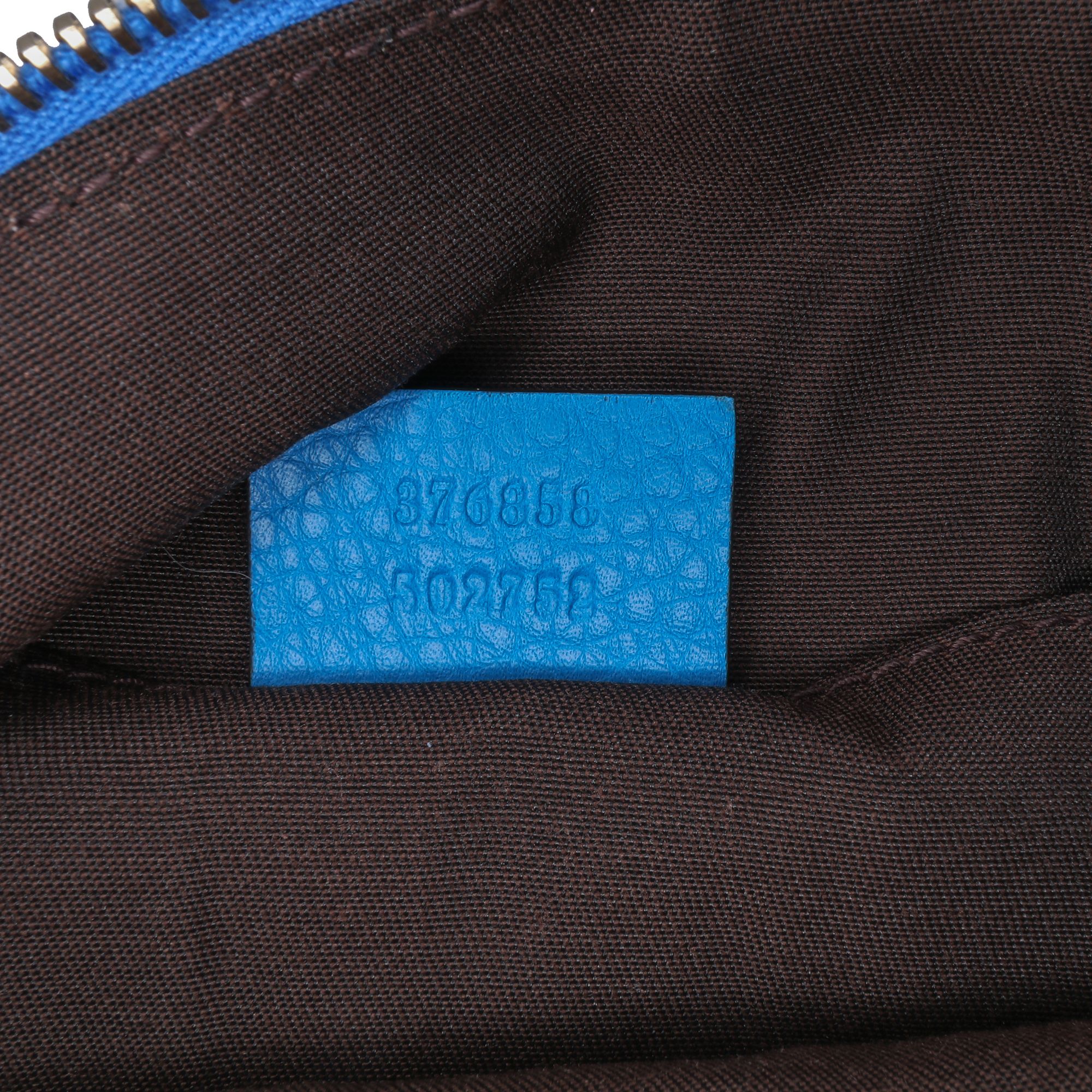 Gucci Calfskin Bamboo Tassel Clutch Blue