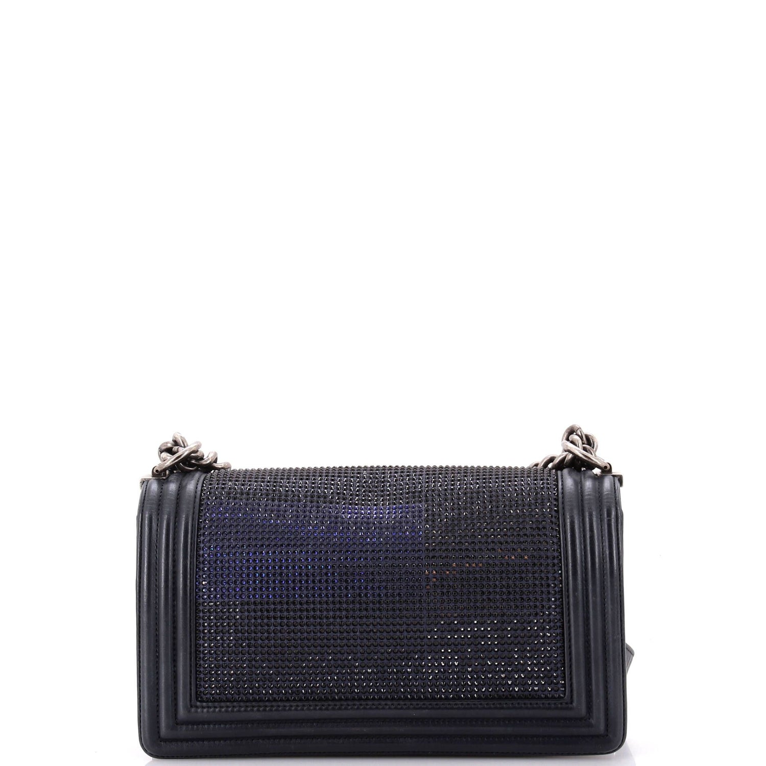 Chanel Paris-Dallas Boy Flap Bag Limited Edition Metallized Strass Old Medium