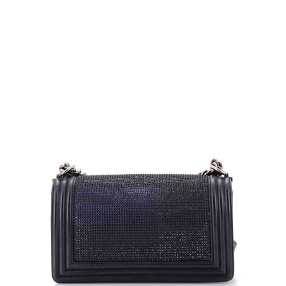 Chanel Paris-Dallas Boy Flap Bag Limited Edition Metallized Strass Old Medium