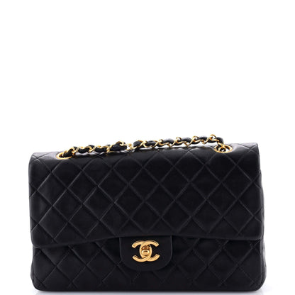 Chanel Vintage Classic Double Flap Bag Quilted Lambskin Medium