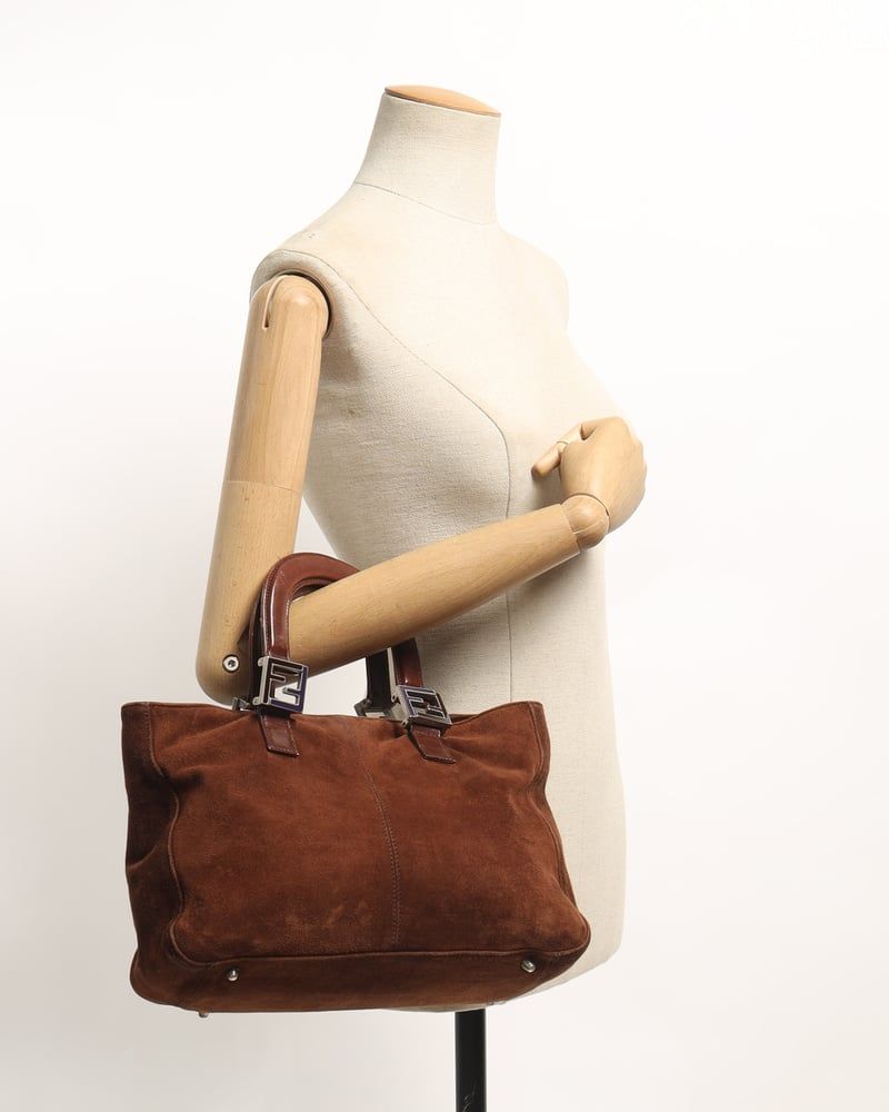 Fendi Suede Ff Handbag