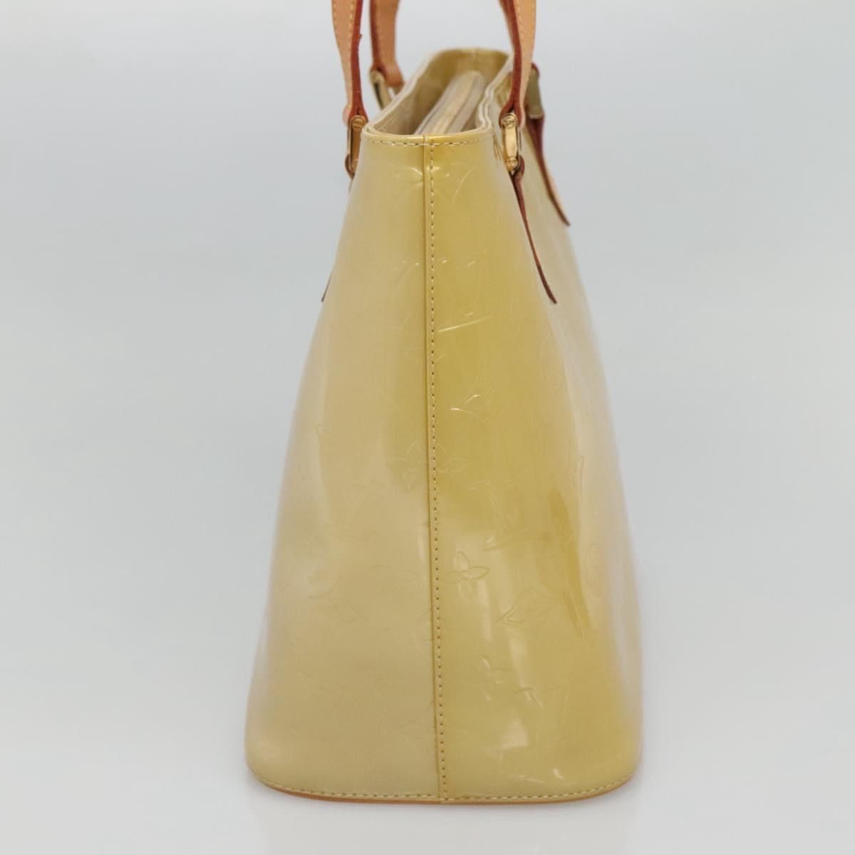 Louis Vuitton Vernis Houston Hand Bag Beige M 91004 Lv Auth