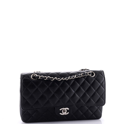 Chanel Classic Double Flap Bag Quilted Caviar Medium