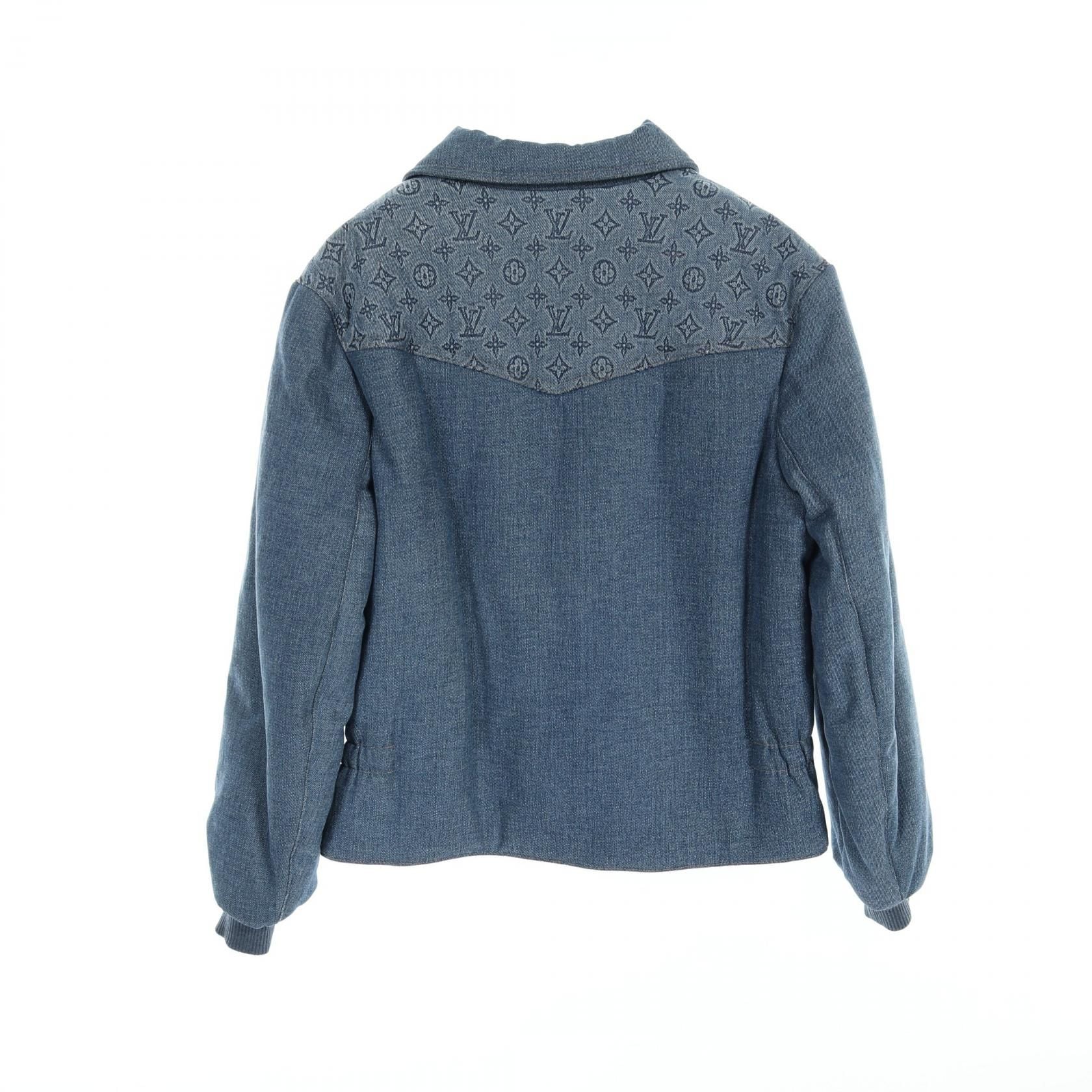 Louis Vuitton Monogram Padded Denim Jacket Blouson Rm 231m Su 0 Hob 11e Cotton Blue