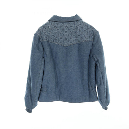 Louis Vuitton Monogram Padded Denim Jacket Blouson Rm 231m Su 0 Hob 11e Cotton Blue