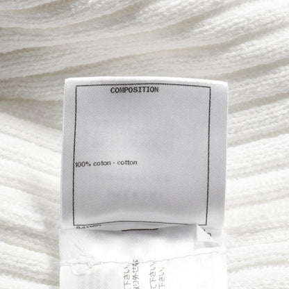 Chanel White Coco Mark Button Cardigan Cotton P 63091k 48814