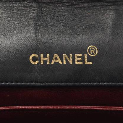 Chanel Black Matelasse Shoulder Bag Lambskin (sheep Leather) A 01113