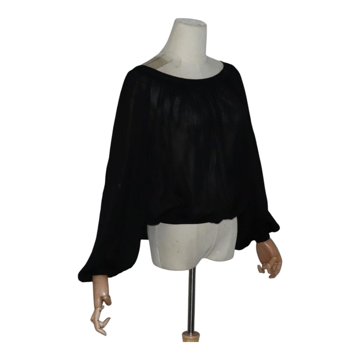 Chanel Turtleneck Wool Beige Cc Auth