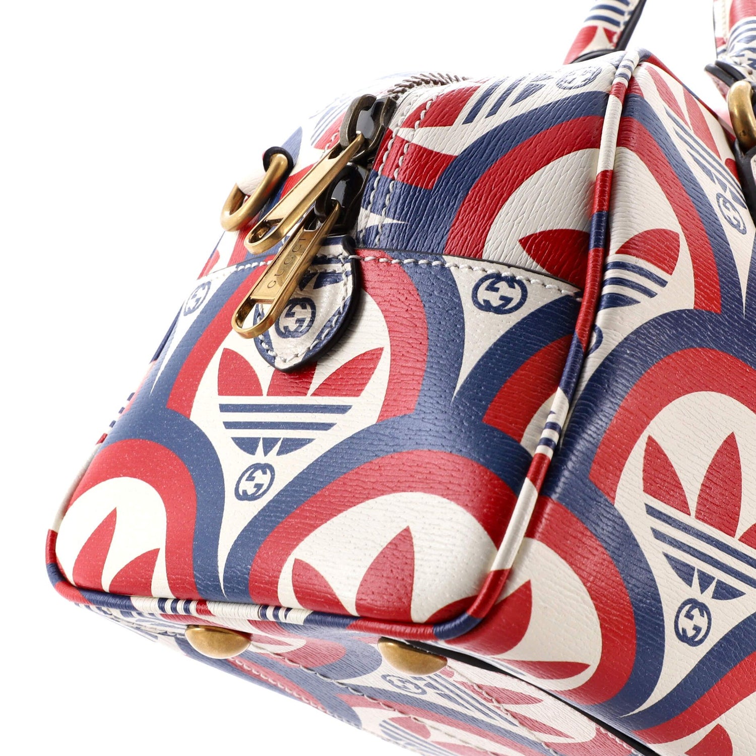 Gucci X Adidas Duffle Bag Printed Leather Mini