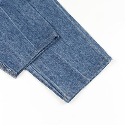 Chanel Blue Coco Mark Denim Pants Cotton P 61138v 46823