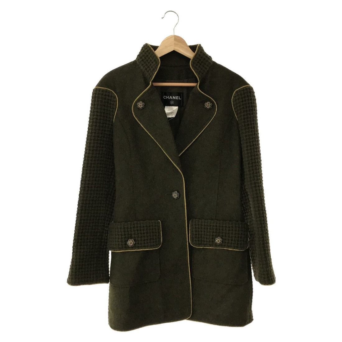 Chanel Green Wool Coat P 517704w 05664 