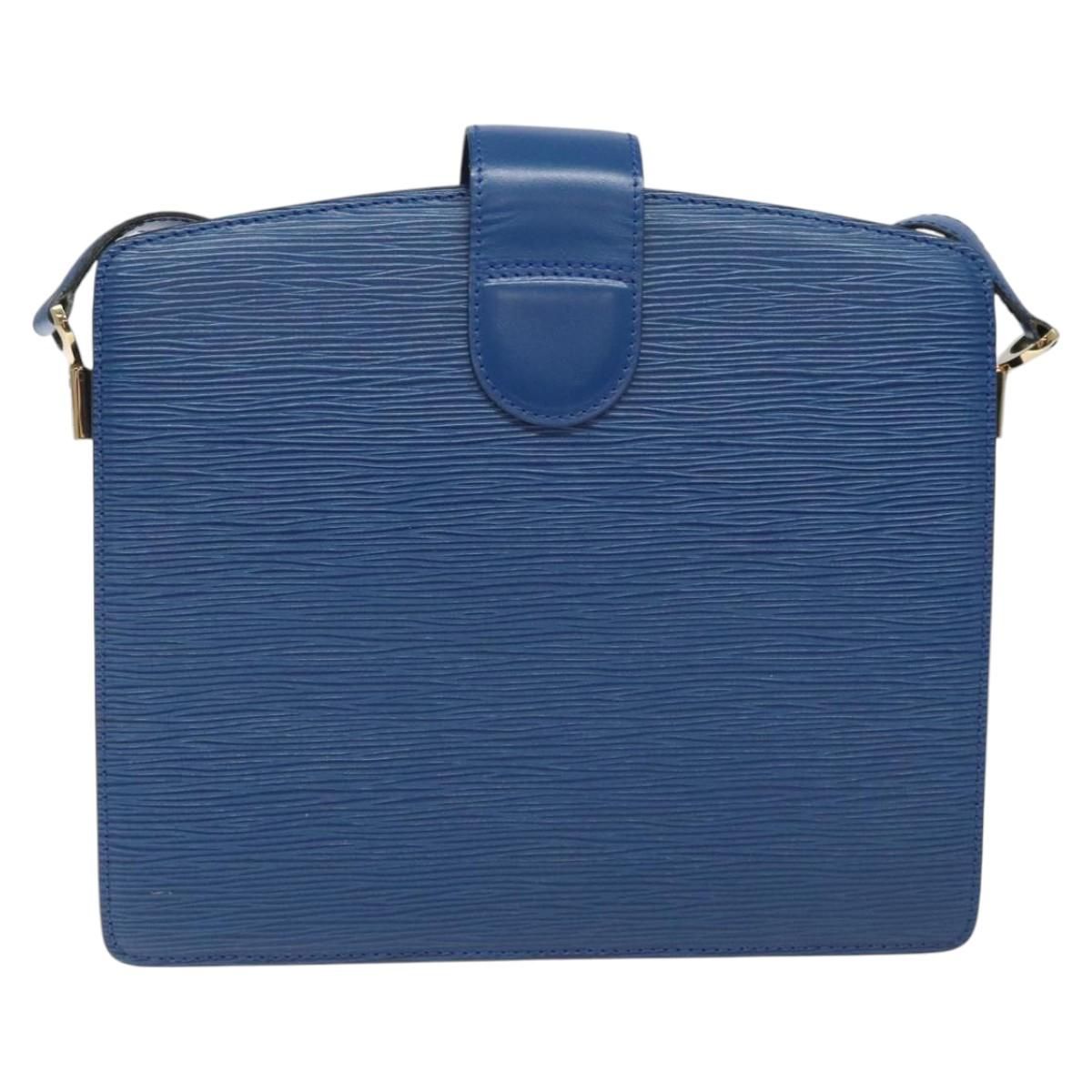Louis Vuitton Epi Capuchin Shoulder Bag Blue M 52345 Lv Auth