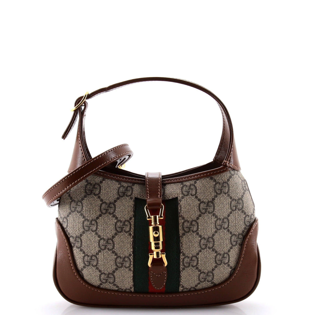 Gucci Jackie 1961 Hobo Gg Coated Canvas Mini