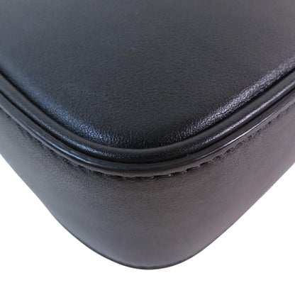 Celine Cowhide Leather Shoulder Bag Silver Shoulder Bag Black Calfskin (cowhide) F-cu-3201
