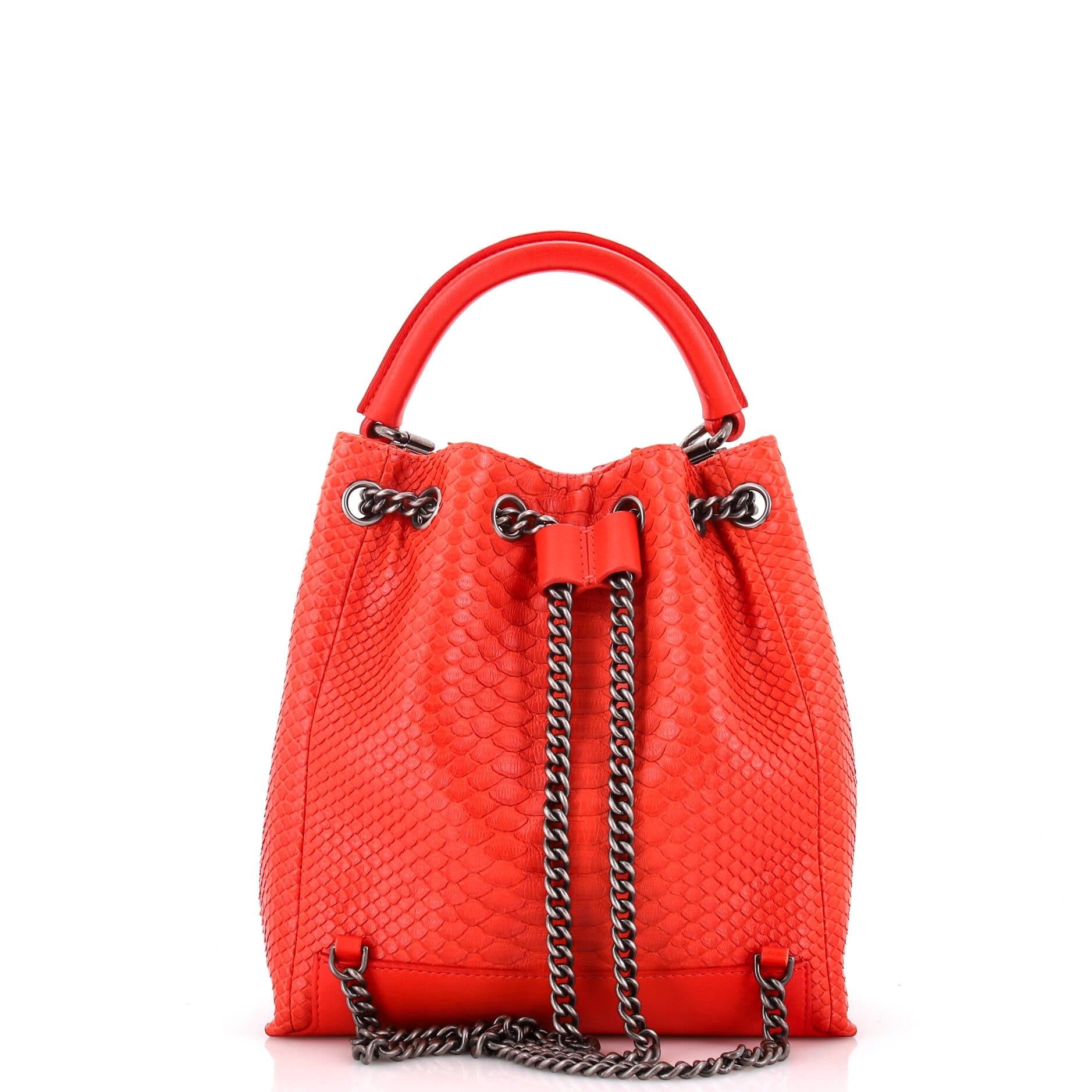 Chanel Urban Luxury Backpack Python Medium