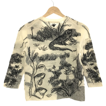 Dior Crew Neck Sweater Knit Cashmere White 34